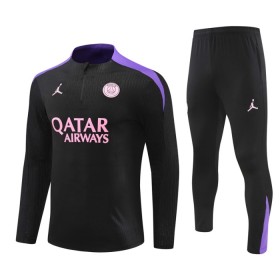 Paris Saint Germain Trainings Sweatshirt Kwart-Zip 2024-25 Zwarte